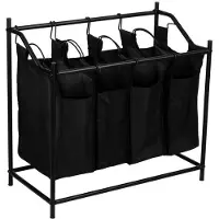 Helloshop26 Wäschekorb mit 4 Fächern, Kapazität 18 Liter 03_0008014