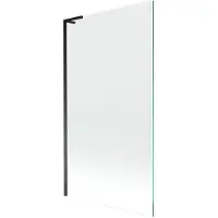 Mexen Next L Badewannenfaltwand 1-flügelig 100 x 150 cm, transparent, schwarz - 895-100-000-03-00-70