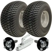 Parnells 20x10.00-8 ATV Trailer Kit Wanda P332 Grasräder Nabe & Achsstummel, Anhängerkupplung 750kg