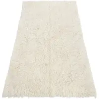 Rugsx Flokati WOLLE - Bettdecke, Plaid 130x150 cm