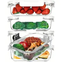 MaxPower 1100 ml Frischhaltedose, BPA-frei, 5er-Set, weiß