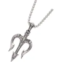 ABOOFAN 4Stk Trident Griechisches Anhänger Halskette Geburtstagsgeschenk