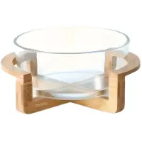MaxPower Glas-Obstteller mit Bambusboden, 2500 ml