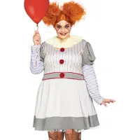Leg avenue 2 PC Creepy Clown enth?lt st Multicolor Farbe