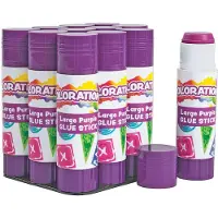 Colorations Klebestifte Set 12 Stück - 25g pro Stift - Bastelspaß