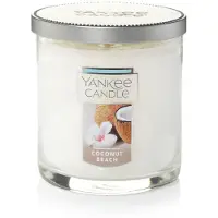 Yankee candle Coconut Beach Duftkerze, klassisch, 200 ml, kleiner Becher, Einzeldocht, ber 35 Stunden Brenndauer