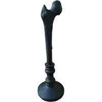Exogio Halloween Kerzenhalter Harz Menschliches Knochen Tablett Kegel Gothic Home Decor Tabelle für