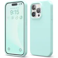 Elago Kompatibel mit iPhone 15 Pro Hulle, Flussigsilikonhulle, Ganzk rper-Schutzhulle, stossfeste, schlanke Handyhulle, kratzfest, weiches Mikrofa