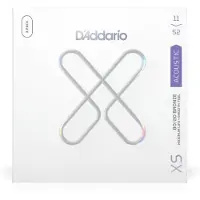 D'addario And Co Akustikgitarrensaiten XS 80/20 Bronze Coated XSABR1152-3P Custom Light Gauge 11-52 6-Saiter-Set, 3er-Pack