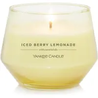 Yankee candle Studio Mittlere Kerze Iced Berry Lemonade 10 oz: Langanhaltende Duftkerze aus Sojawachsmischung mit atherischen len | 40 65 Stunde