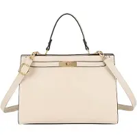 Gallantry Paris Gallantry, Camélia Damentasche mit strukturiertem Design und Metallverschluss, Beige