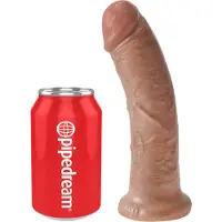 Orion 8 Dildo (20 cm) - dunkel naturfarben