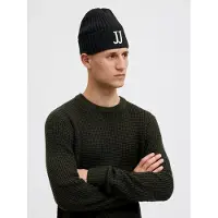 Jack & Jones Strickmütze in Black | Gr.: onesize
