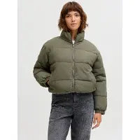 Jack & Jones 12278857_4681_S, Puffer, Uni, Erwachsener, Reißverschluss, Kleidungsknopf, Polyester, Grün