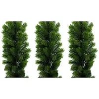 Creativ Green künstliche Pflanze Tannengirlande 240 Tipps, 180 cm, 3er Set