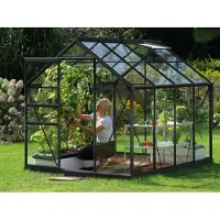 Pergart Vitavia Gewächshaus "Venus 5000" schwarz 5,0 m² 3 mm ESG