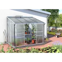 Pergart Vitavia Anlehn-Gewächshaus "Osiris 5200" aluminium eloxiert 5,2 m² 6 mm HKP