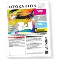 TATMOTIVE Fotopapier Fotokarton FA4200M500, für Farblaser, A4, 200 g/m2, beidseitig bedruckbar, matt, 500 Blatt