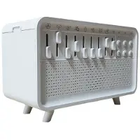 Melitt -Lautsprecher, Weißes Rauschen, Diffusor, Aroma-Diffusor, Luftbefeuchter mit 8 Naturgeräuschgruppen, EU-Stecker