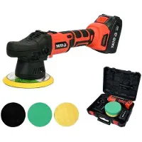 YATO YT-82920, Rotierende Autopoliermaschine, 5000 RPM, Schwarz, Rot, 1,8 kg, Akku