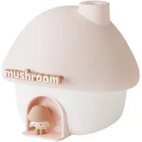 Melitt Wassertank mit 300 Ml Fassungsvermögen, Pilzhaus-Luftbefeuchter, Nachtlicht, Luftbefeuchter für das Home-Office, Rosa