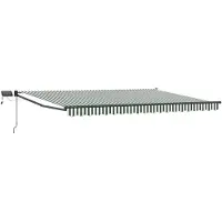 vidaXL Manuelle Gelenkarmmarkise mit LEDs 4 x 3 m