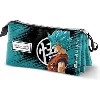 KARACTERMANIA Dragon Ball Triple Saiyajin B 11x23x8 Cm Mäppchen Blau Blau One Size