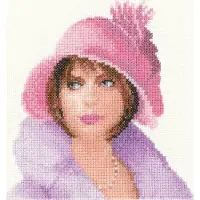 Heritage Crafts Heritage Kreuzstich-Set, Stoff "Harriet", Muster, Artikelnummer meht1516-e, 13x14 cm