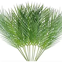 OEM Kunstmatige Areca-palmbladeren, 68 cm, tropisch, bruin, kunstmatig, 12 stuks