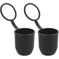 OEM Universele Kogelafdekking, Set van 2, Stoffrei und Wasserfest, Auto, Camper, Anhänger, Schwarz, Dauerhaftes Material, Schutz vor Staub und Wasser