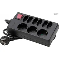 Kopp 129805005 9AC outlet(s) 1.4m Schwarz