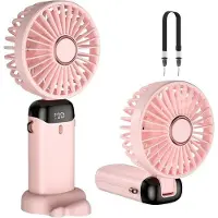 OEM Handventilator Mini-Ventilator Oplaadbaar - 5 Snelheden - 4200 mAh Akku - Opvouwbaar - USB - Portable - Für Outdoor und Büro