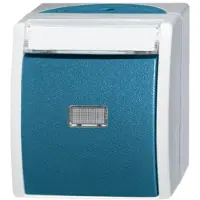 ABB 1484-0-0373, Tasten, Blau, Grau, IP44, CE, 74 mm, 55 mm