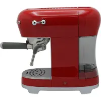Smeg Manuelle Espressomaschine im 50er-Jahre-Stil, glänzendes Rot, ECF02RDEU