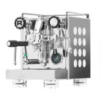 Rocket Appartamento Kompakte Siebträger Espressomaschine chrom weiß