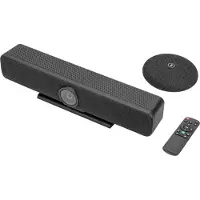 Digitus 4K All-In-One Video Bar Pro - Videokonferenz-System, Videozusammenarbeit, CMOS, 4K Ultra HD, 4x, Schwarz, Grau
