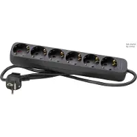 Kopp 120615007 Innenraum 6AC outlet(s) Schwarz