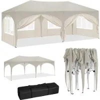 OEM Metallisches Festzeltpavillon - 3x6m - Wasserfest - UV-schutz - Einsetzbares Metallrahmen - Abnehmbare Seitenwände