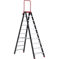 Altrex Taurus beidseitig begehbare Stufenleiter TDO 10 Stufen mit Bügel