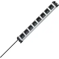 Kopp 226920014, 1,4 m, Drinnen, Typ F, IP20, Schwarz, Silber, 8 AC-Ausgänge