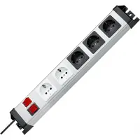 Kopp Steckdosenleiste Powerversal 2+3fach 2xSchalter