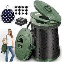 OEM Reis-Toilet für Camping - 800 lbs Tragfähigkeit, 50 cm H Höhenverstellbar mit 7 Abfallbeuteln - Porta-Potti für Erwachsene XXL