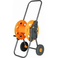 Schmith Schlauchwagen ohne Schlauch für 1/2 Zoll | Premium Schlauchtrommel mit Schlauchführung & Rädern | Mobile Wasserschlauch Trommel bis 60m Gartenbewässerung Zubehör