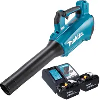 Makita DUB 184 Z Akku Gebläse 18 V Brushless + 2x Akku 9,0 Ah + Ladegerät