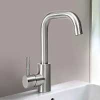 OEM Badezimmer Einhebel Armatur Edelstahl SUS 304 gebürstetes Nickel spritzfrei