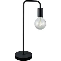 TRIO Diallo Tischleuchte E27 Schwarz Matt 51cm