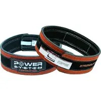 Power System Opasek Stronglift mit Metallclip, rot, Größe L/XL