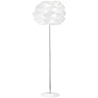 ROSSINI ILLUMINAZIONE CARRIE Rossi Group Stehleuchte, verchromter Schaft und weißer Polycarbonat-Diffusor, E27-Fassung, IP20, 75W - CAR003