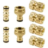 OEM Tuinslang-Set mit Quick-Connect-Splitter-Kit, inklusive Wasserhahn-Adapter - Für Gartenwasserung und -reinigung
