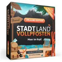 Denkriesen - STADT LAND VOLLPFOSTEN - Das Kartenspiel - URLAUBS EDITION - "Meer im Kopf."